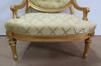 Paire de Fauteuils à la Reine Louis XVI, époque Napoléon III – Milieu XIXème