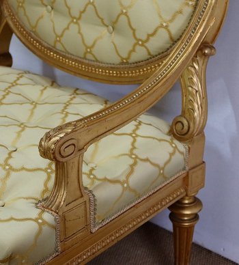 Paire de Fauteuils à la Reine Louis XVI, époque Napoléon III – Milieu XIXème