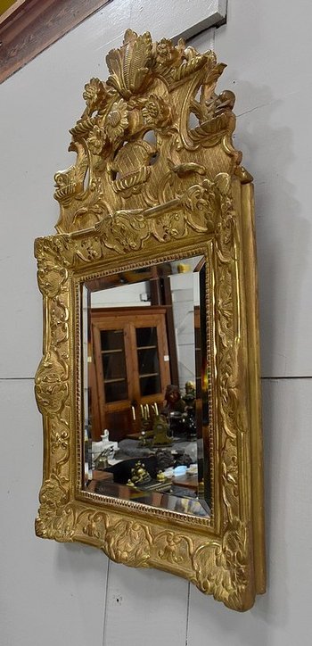  Specchiera in Legno Dorato, Stile Regency - Fine XIX Secolo