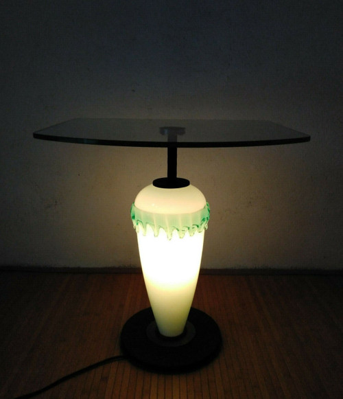 Lampe Guéridon en verre Murano
