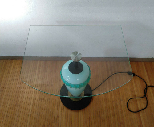 Lampe Guéridon en verre Murano