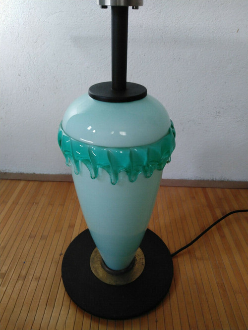 Lampe Guéridon en verre Murano