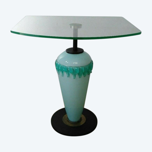 Lampe Guéridon en verre Murano