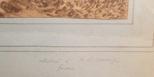 Alexandre-Gabriel DECAMPS - Paysage avec une forteresse
