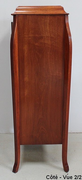  Mobiletto Piccolo in Mogano e Legno Pregiato, Periodo Art Nouveau - Inizio XX Secolo