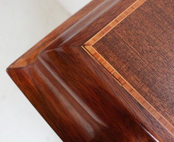  Mobiletto Piccolo in Mogano e Legno Pregiato, Periodo Art Nouveau - Inizio XX Secolo