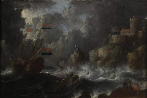 Ship in the storm - Jan Peeters