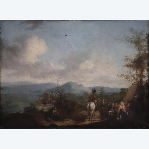 Konvoi in den Bergen - Holländische Schule