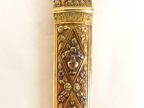 Wachshalfter Massivgold 18 Karat 3 Ors Korb Blumen Vase 30,94gr Ende 18.