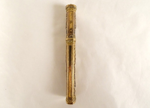 Wachshalfter Massivgold 18 Karat 3 Ors Korb Blumen Vase 30,94gr Ende 18.