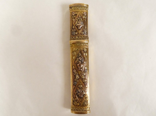 Wachshalfter Massivgold 18 Karat 3 Ors Korb Blumen Vase 30,94gr Ende 18.