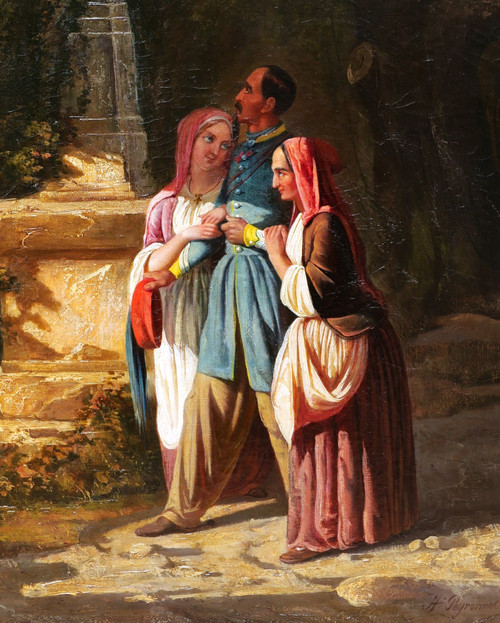 Louis Henri Joseph PEYRONNET, The return of the soldier to his native Brittany