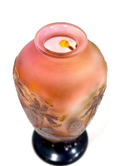 Emile Gallé Vase "Aux Primevères Officinales" (Die offiziellen Primeln)
