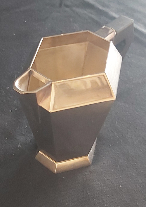 Drei Stücke Tee- oder Kaffeeservice versilbertes Metall