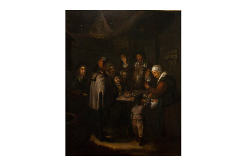 Le Charlatan d’après Frans Van Mieris fin XVIIIe Siècle