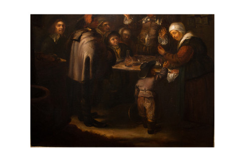Le Charlatan d’après Frans Van Mieris fin XVIIIe Siècle