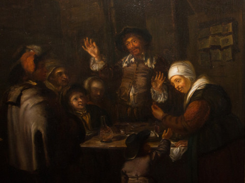Le Charlatan d’après Frans Van Mieris fin XVIIIe Siècle