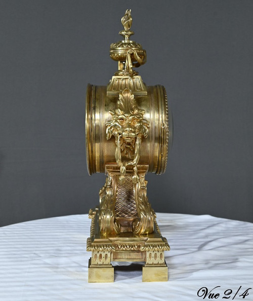 Bronze clock, signed G.Philippe Palais Royal - 1870