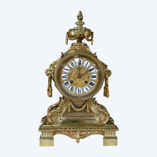 Bronze clock, signed G.Philippe Palais Royal - 1870
