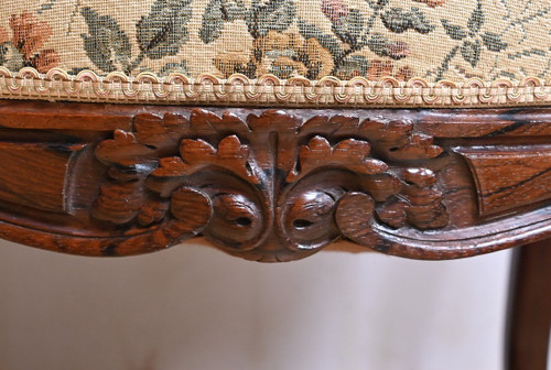 Suite di 4 sedie in palissandro, stile Luigi XV, periodo Napoleone III - metà del XIX secolo
