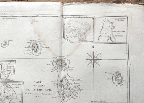 Carta delle isole della società - Rigobert Bonne - 1787