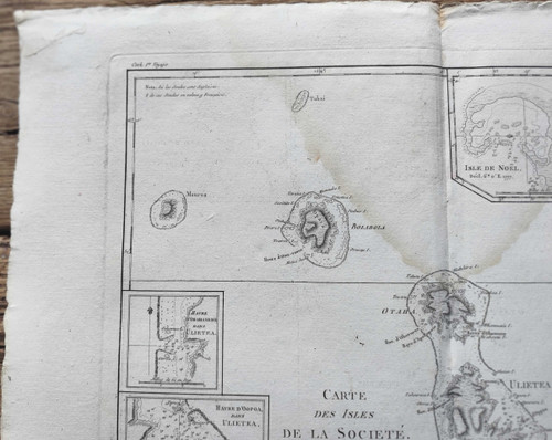 Carta delle isole della società - Rigobert Bonne - 1787