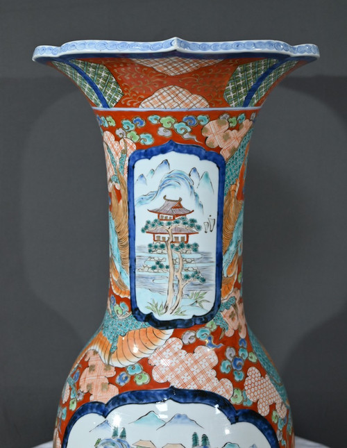 Importante vaso Arita, epoca Meiji, Giappone - Fine XIX secolo