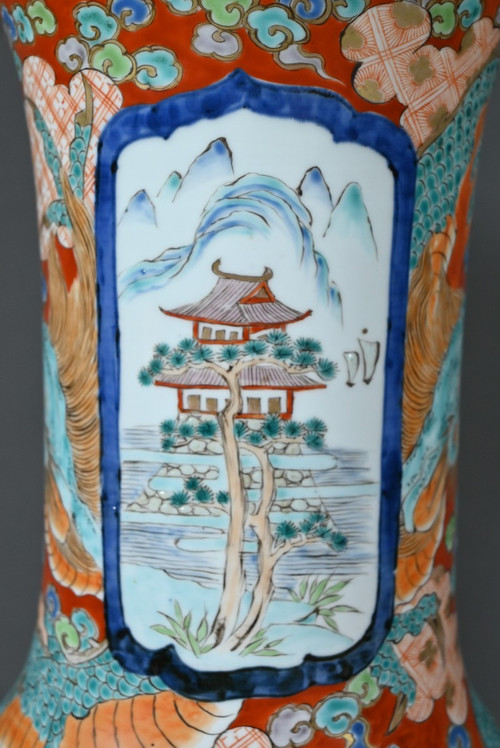 Importante vaso Arita, epoca Meiji, Giappone - Fine XIX secolo