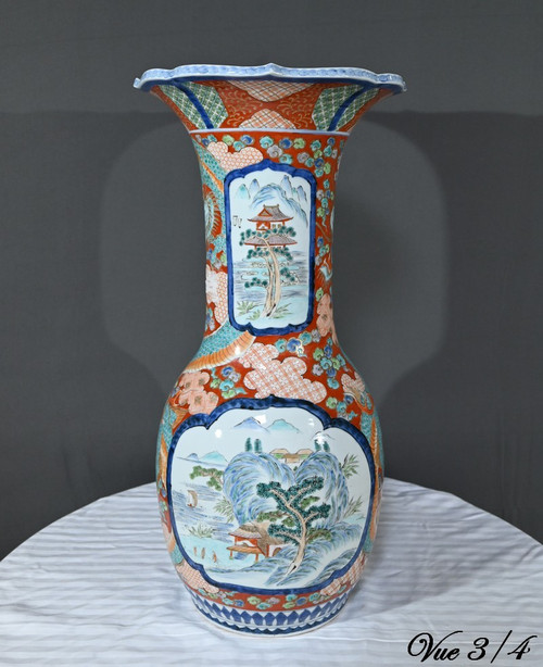 Importante vaso Arita, epoca Meiji, Giappone - Fine XIX secolo