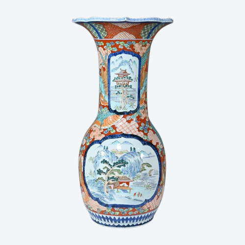 Importante vaso Arita, epoca Meiji, Giappone - Fine XIX secolo