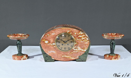 Marble fireplace surround, signed DiediSheim, Art Deco period - 1920