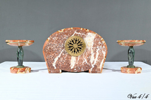 Marble fireplace surround, signed DiediSheim, Art Deco period - 1920