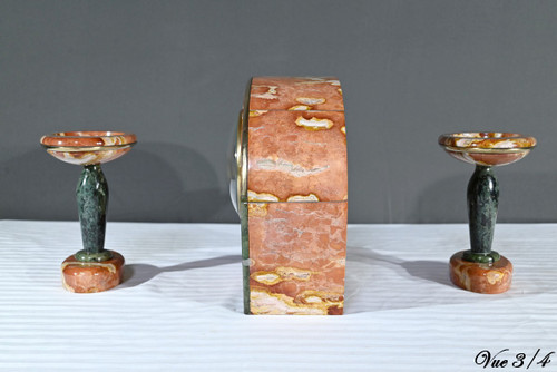 Marble fireplace surround, signed DiediSheim, Art Deco period - 1920