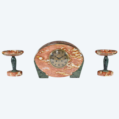 Marble fireplace surround, signed DiediSheim, Art Deco period - 1920