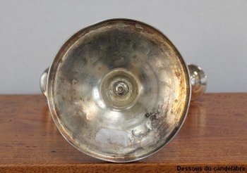 Pair of Silver Bronze Candelabra - 1960s