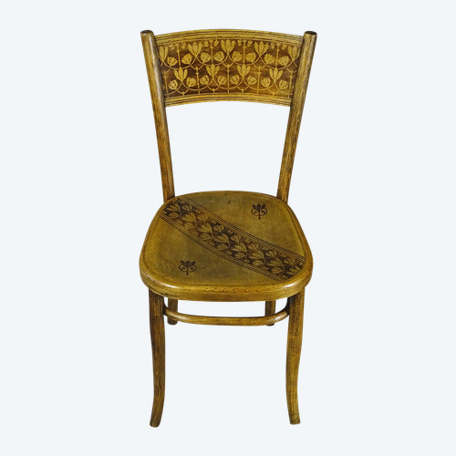 Chaise FISCHEL Bistrot N°105 de 1906 Aart nouveau, no Thonet