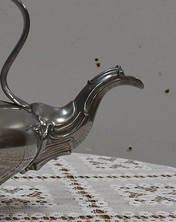 Samovar en Cuivre Argenté, style Louis XV - 2ème moitié du XIXe