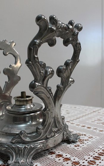 Samovar en Cuivre Argenté, style Louis XV - 2ème moitié du XIXe