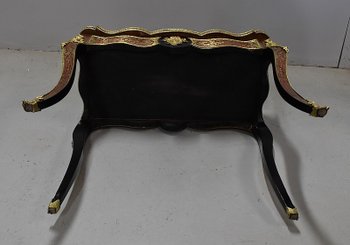Table de Jeux en Marqueterie `Boulle`, époque Napoléon III - Milieu XIXe