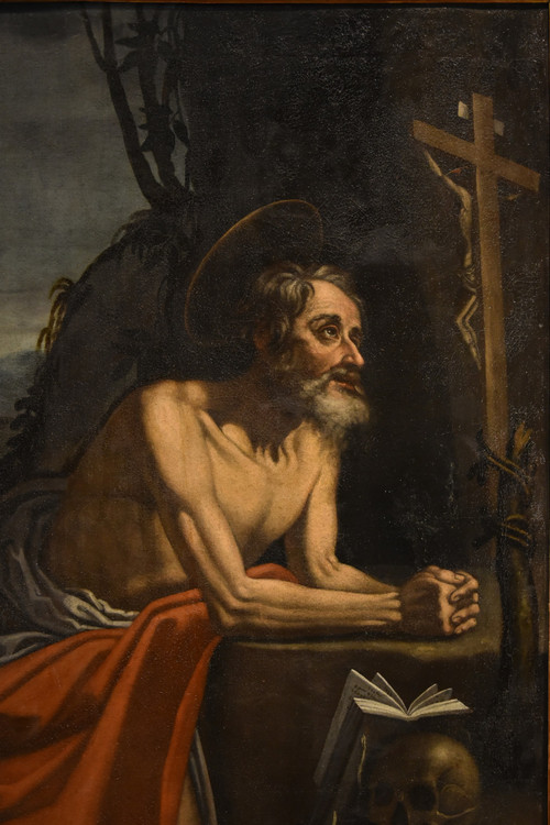 Heiliger Hieronymus Büßer, Hendrick De Somer Dit Enrico Fiammingo (Lokeren 1602 - Neapel 1655)