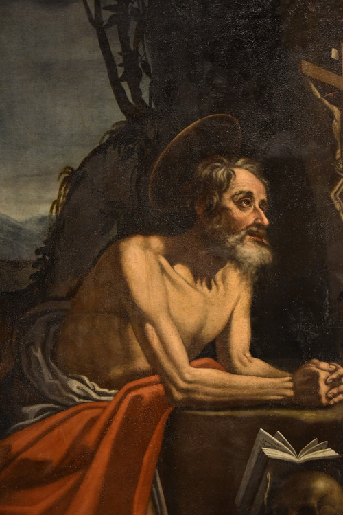 Heiliger Hieronymus Büßer, Hendrick De Somer Dit Enrico Fiammingo (Lokeren 1602 - Neapel 1655)