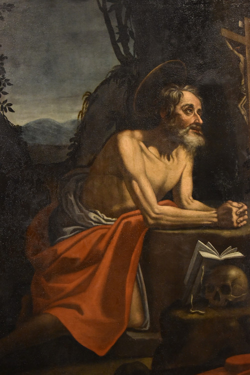 Heiliger Hieronymus Büßer, Hendrick De Somer Dit Enrico Fiammingo (Lokeren 1602 - Neapel 1655)