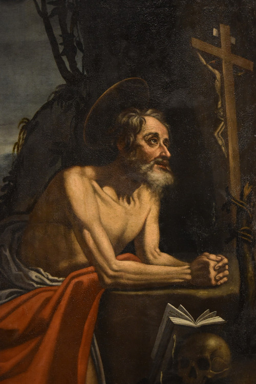 Heiliger Hieronymus Büßer, Hendrick De Somer Dit Enrico Fiammingo (Lokeren 1602 - Neapel 1655)