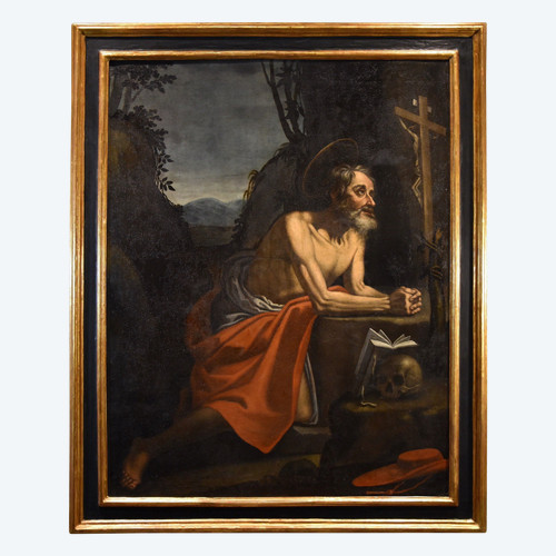 Heiliger Hieronymus Büßer, Hendrick De Somer Dit Enrico Fiammingo (Lokeren 1602 - Neapel 1655)