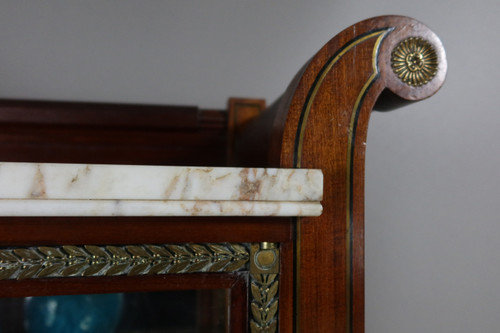 Vitrine aus Mahagoni Ende 19.