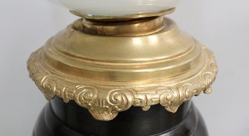Paire de Lampes Asiatiques à Patine Brune - 1900