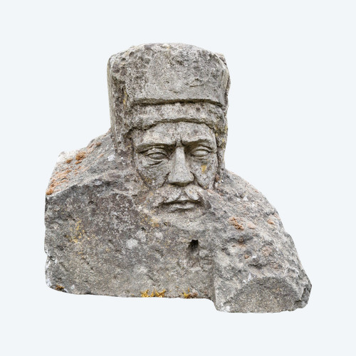 Männliche Büste aus Stein