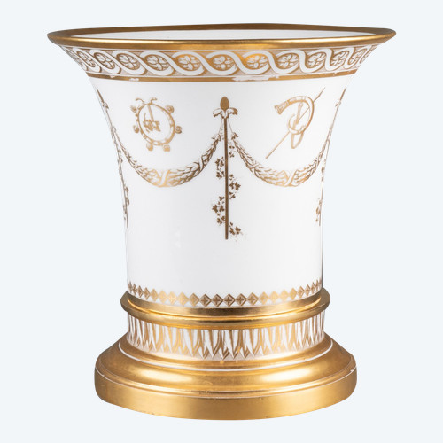 Cache-pot en porcelaine de Sèvres d’époque Empire 