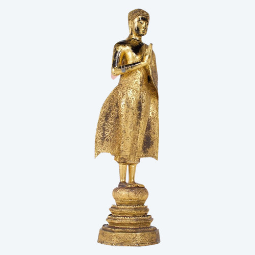 Adorante in bronzo dorato, Rattanakosin.
