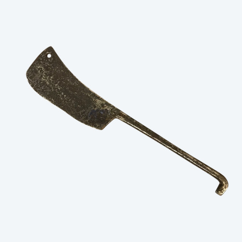 Beau hachoir ancien en fer forgé d'époque 18 ème 